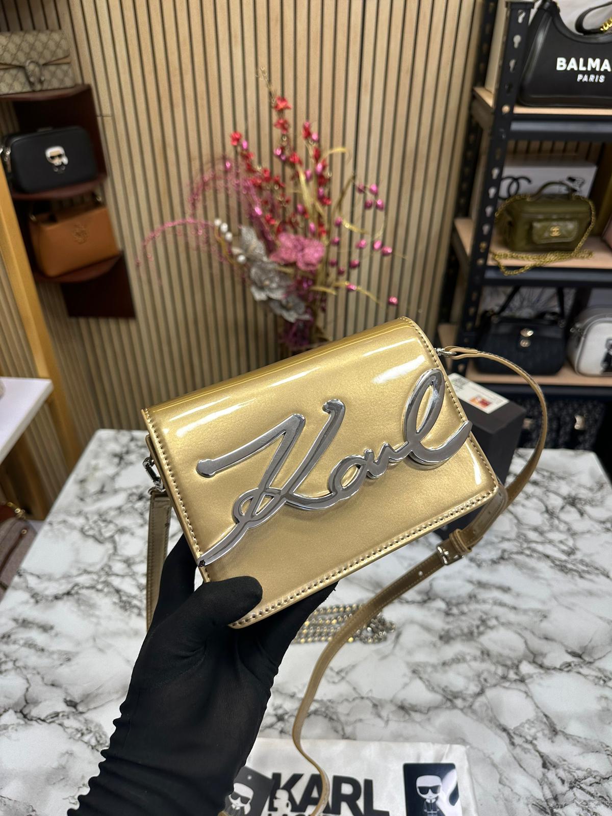 Karl Glossy Sling Bag